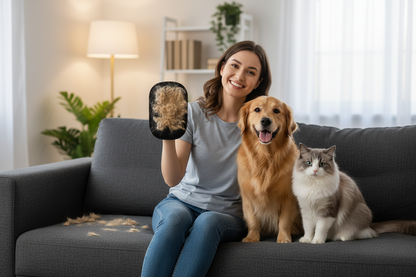 “Remove Pet Hair in Seconds — No More Fur on Your Couch, Clothes, or Carpets”